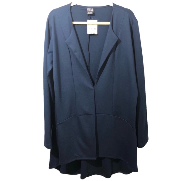 SEEK NO FURTHER by Fruit of the Loom Women’s Ponte Stretch Open Front Jacket 2XL - Picture 1 of 8